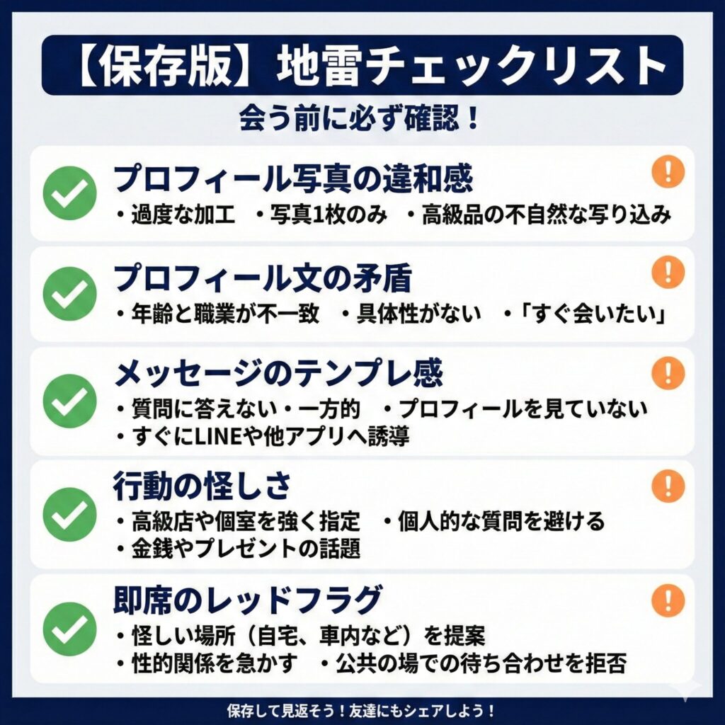 地雷チェックリスト