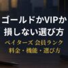 ペイターズのゴールド会員とVIPの料金・機能を比較する30〜40代男性