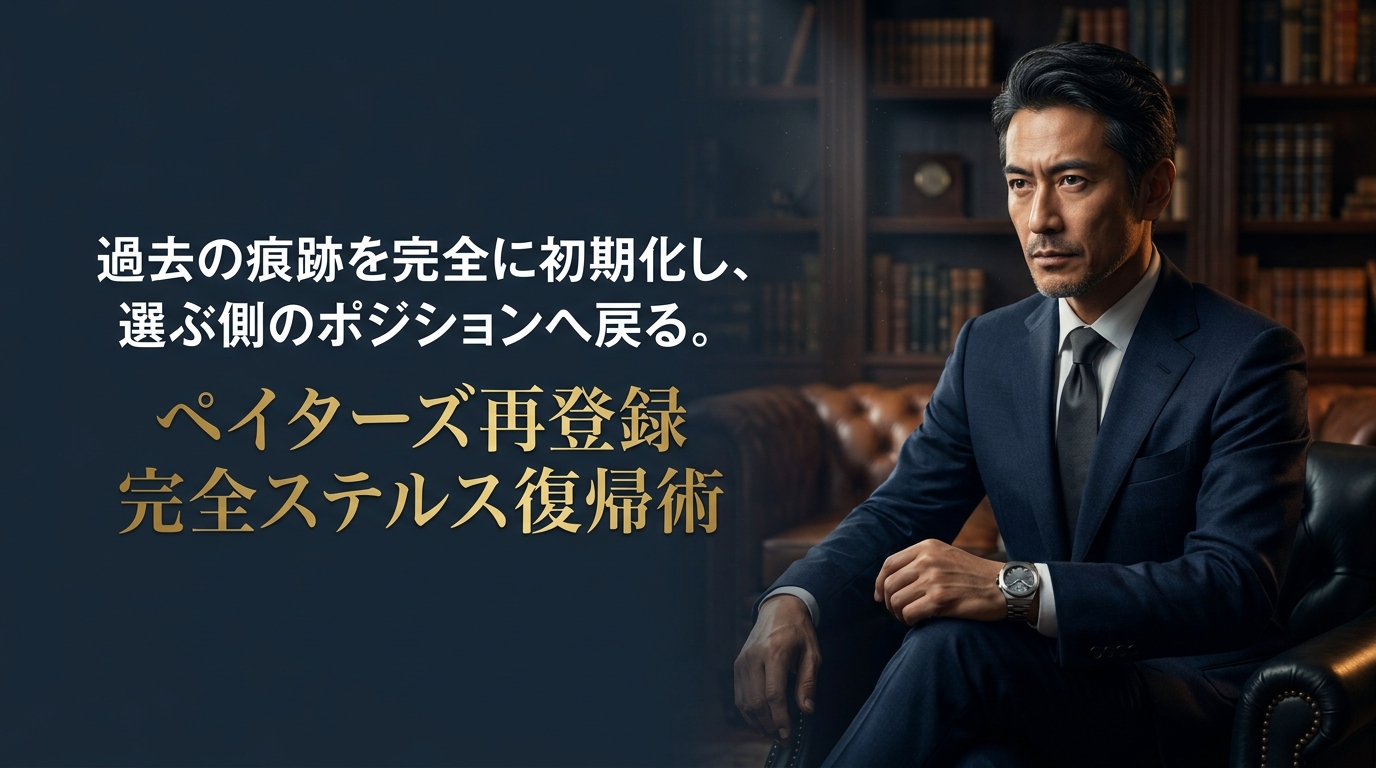 ペイターズ再登録で出戻りを隠しステルス復帰する完全手順