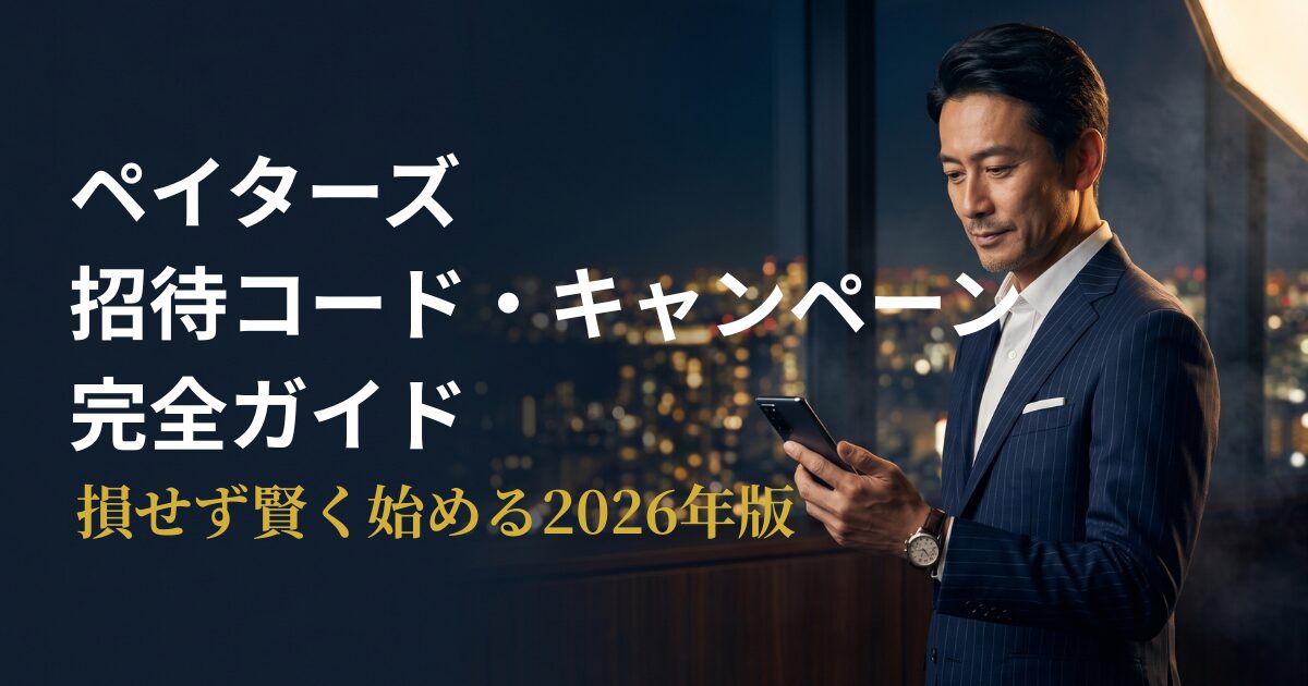 ペイターズの招待コードとキャンペーン情報をまとめたアイキャッチ