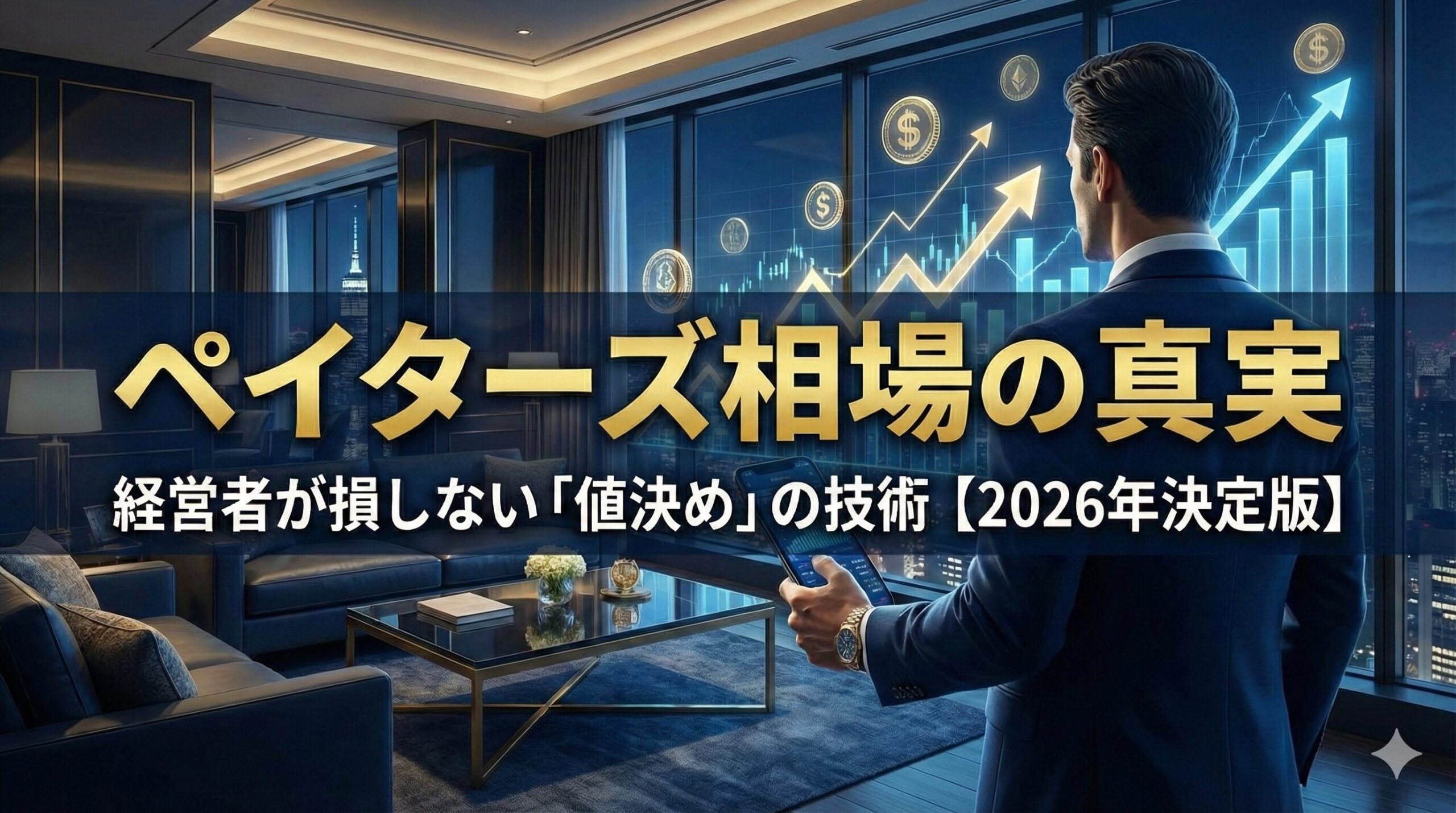 ペイターズ相場の真実｜大人の適正価格は？経営者が損しない「値決め」の技術【2026年版】