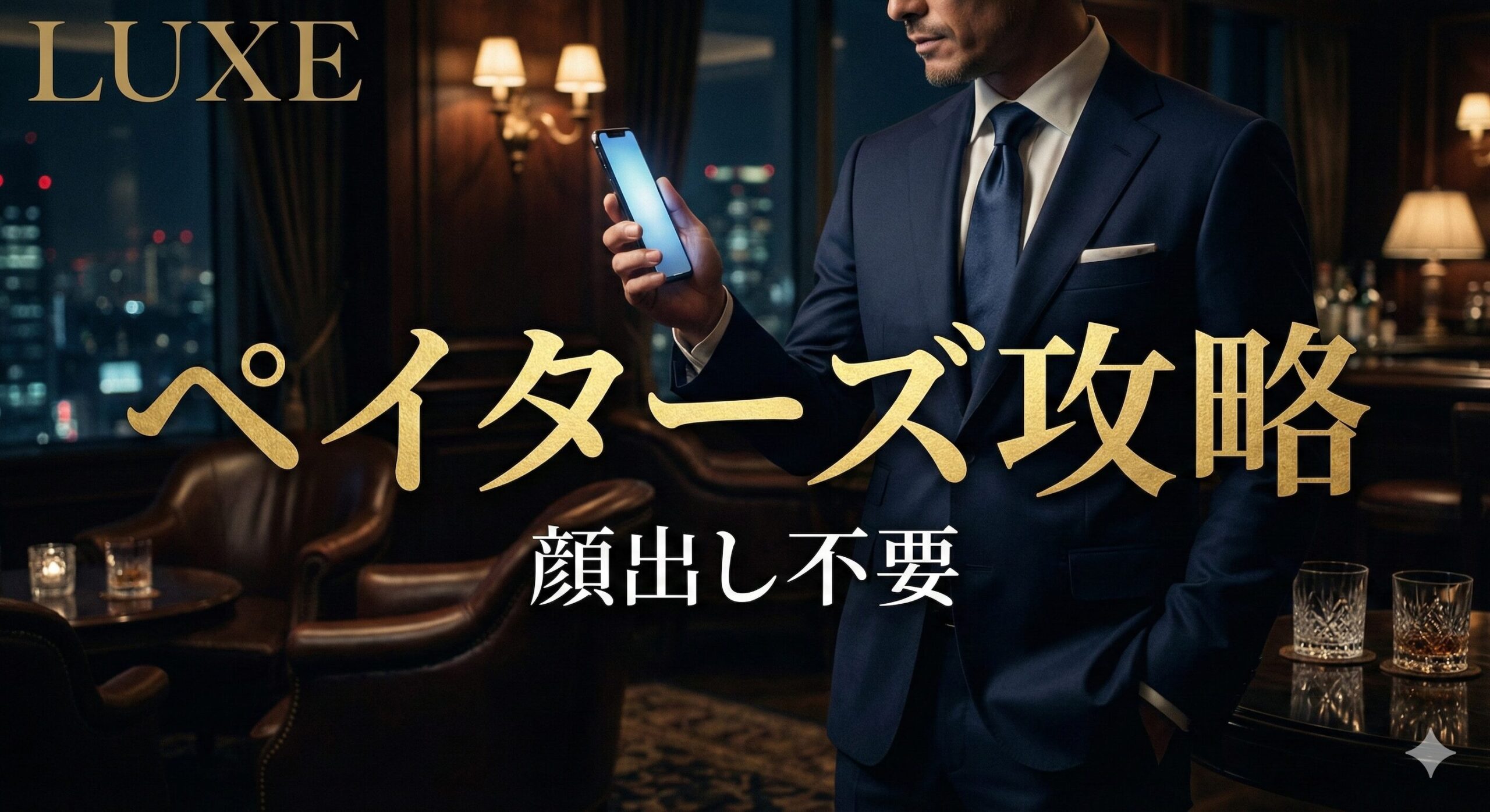 ペイターズで美女と出会う経営者のイメージ画像