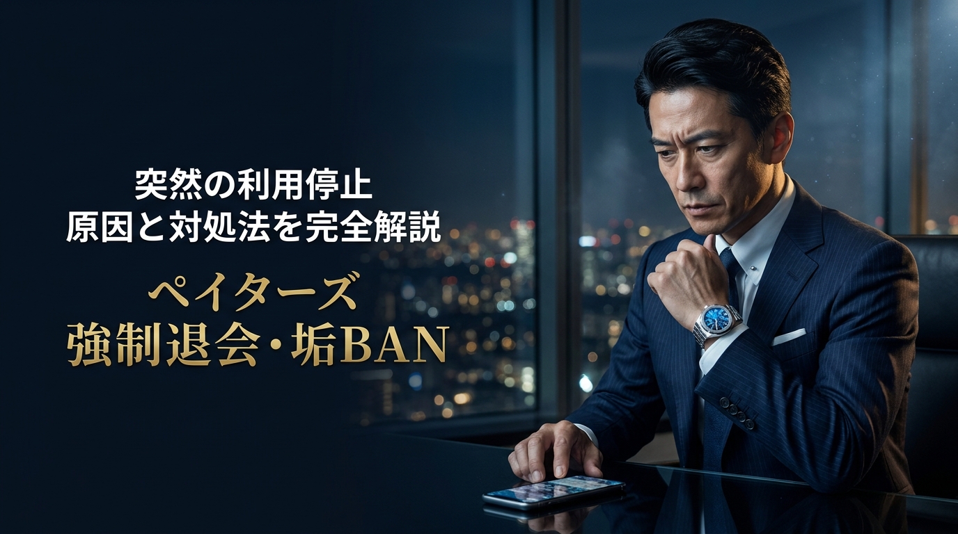 ペイターズ強制退会の原因と対処法を解説する記事のアイキャッチ画像