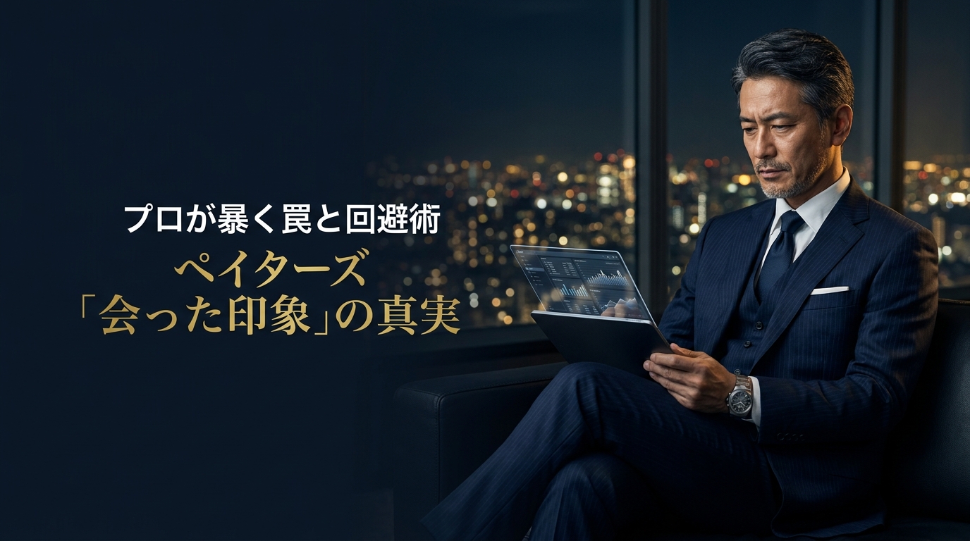 ペイターズの「会った印象」に潜む罠を見抜き、地雷を完全回避するプロのスクリーニング術