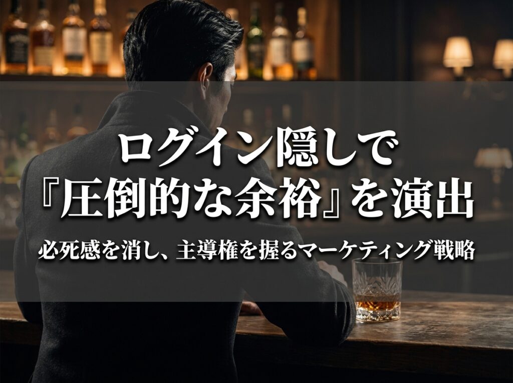 薄暗いバーでグラスを傾ける男性のシルエット。ペイターズのプライベートモードを活用し、必死感を消して女性に余裕を見せる戦略を解説する画像。