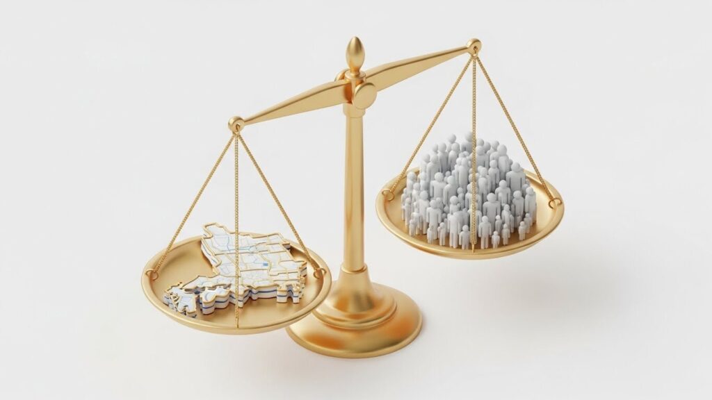 大手結婚相談所と地域密着型の会員母数の比較イメージ