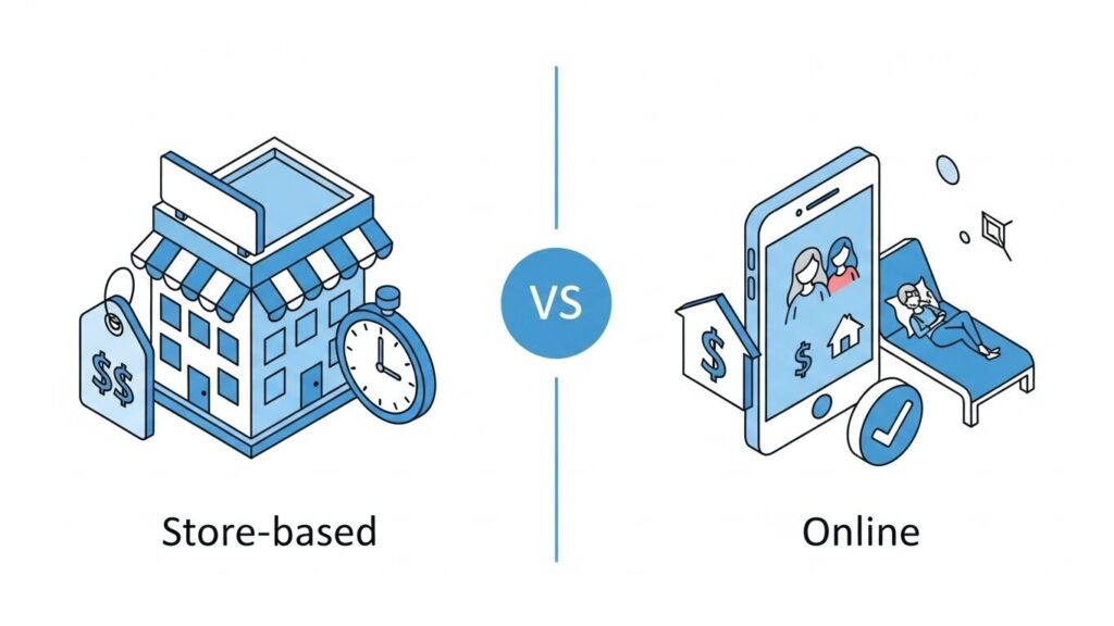 店舗型とオンライン型結婚相談所の料金・サポート比較