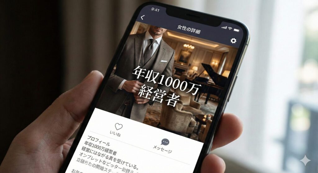 ペイターズの顔出しなしプロフィール写真の成功例(スーツ・鮨・高級車)