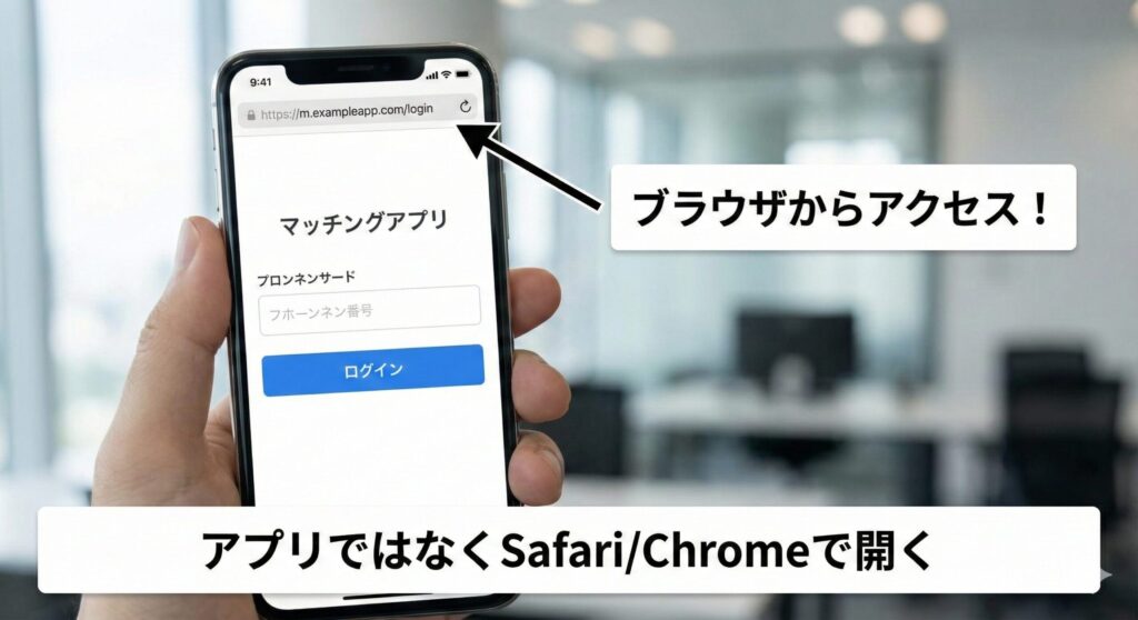 ペイターズWEB版のログイン画面イメージ