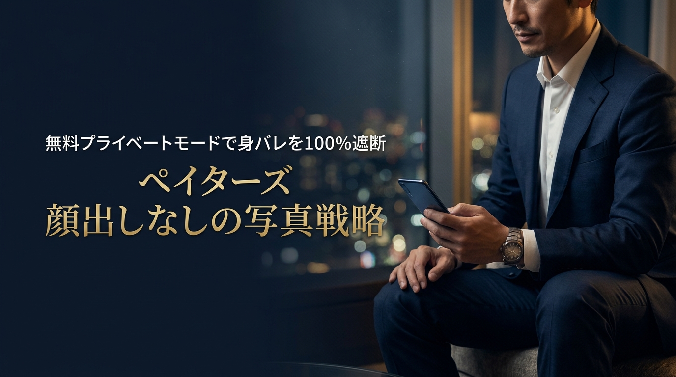 ペイターズで身バレを100％防ぐ顔出しなしプロフィール写真戦略の比較