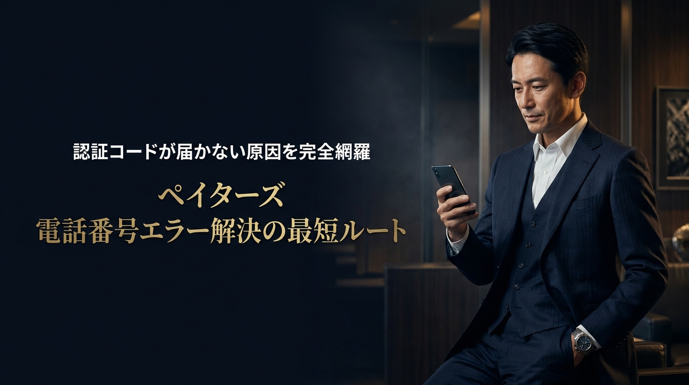 ペイターズの認証コードが届かない・登録できない原因とキャリア別の解決手順