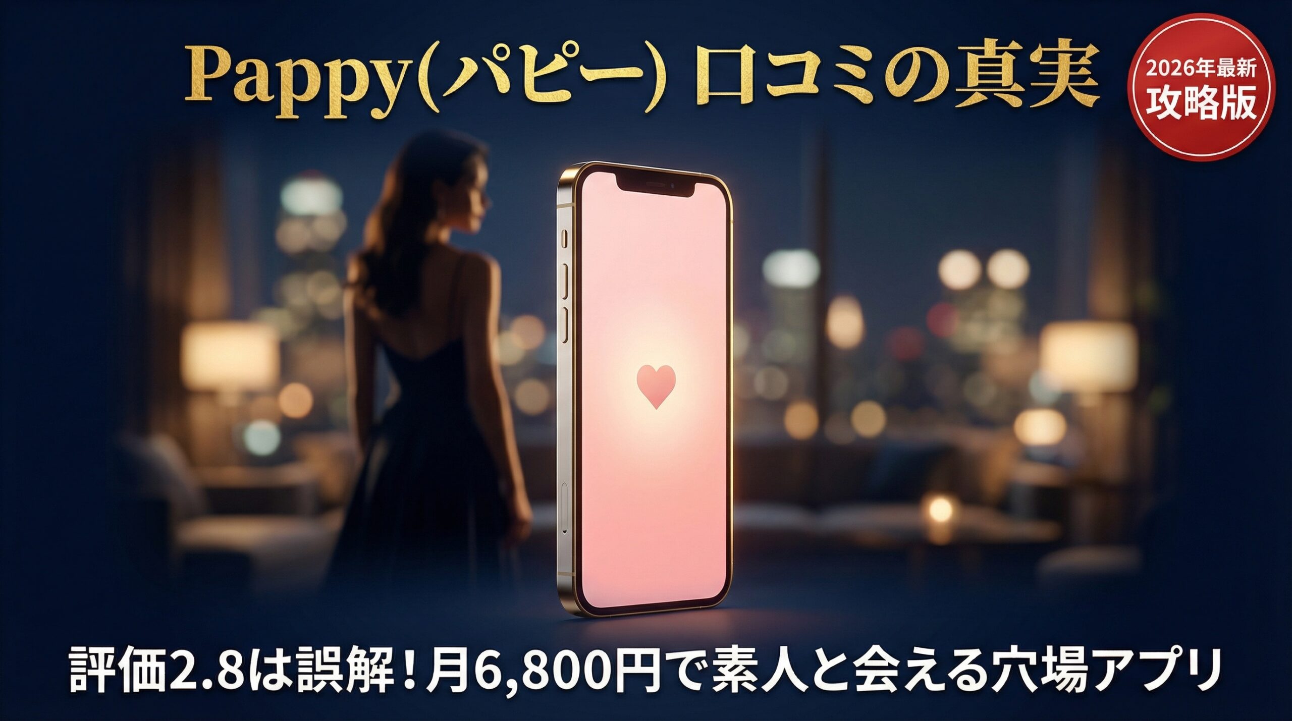 Pappy(パピー)の口コミ評判とアプリ評価の真実。月6,800円で出会える攻略法