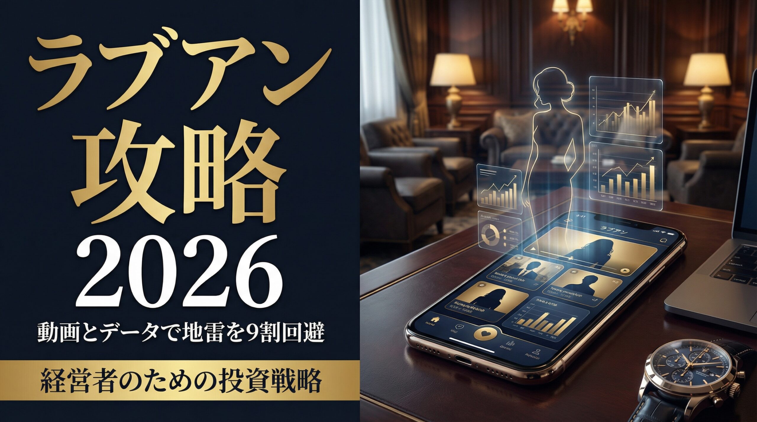 ラブアン攻略の決定版。月額5,980円で加工なし美女と出会うための経営者向け戦略ガイド。動画とデータ分析でリスクを回避する方法。