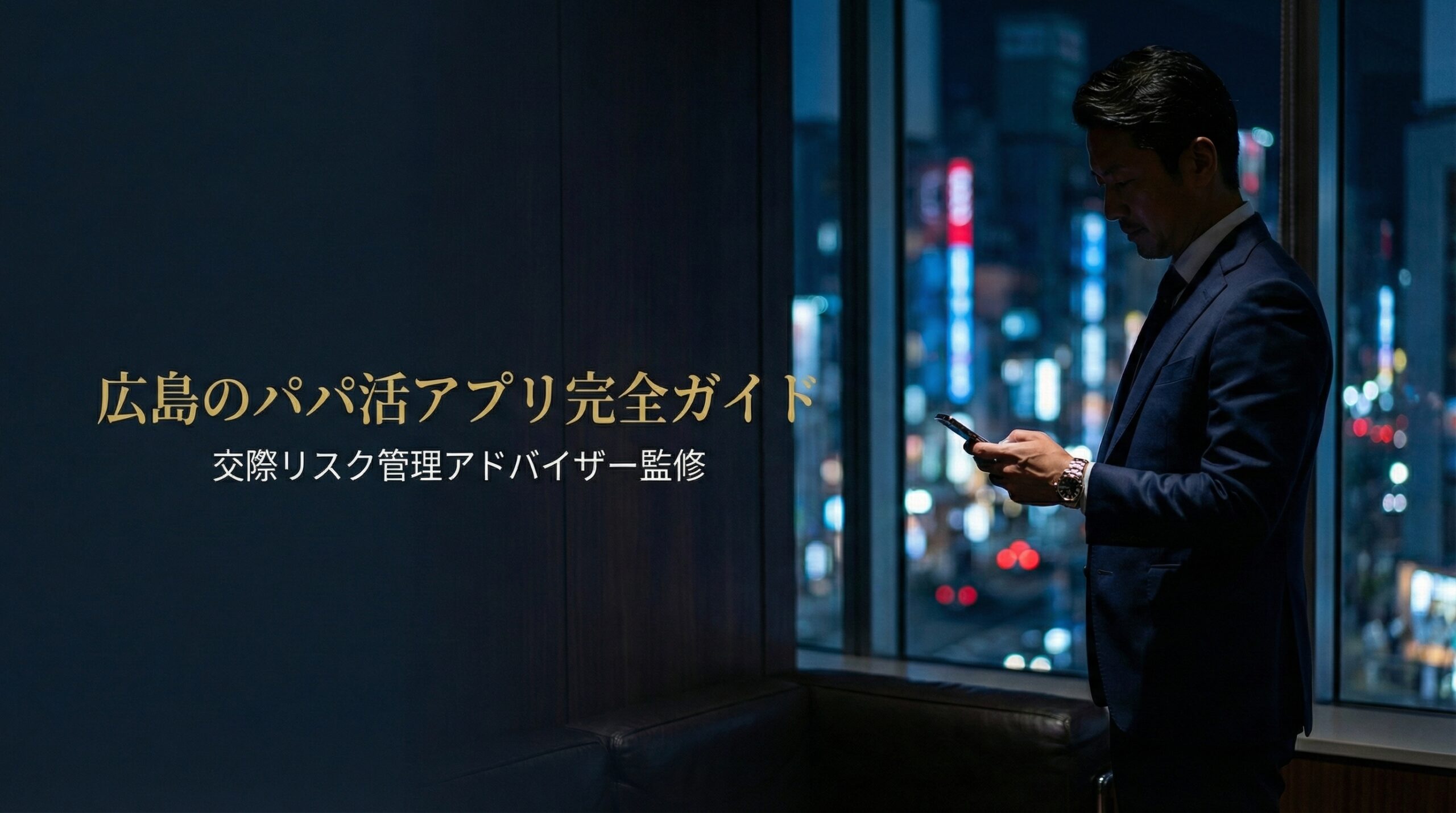 広島・流川エリアでおすすめのパパ活アプリ攻略法と即日デートの手順