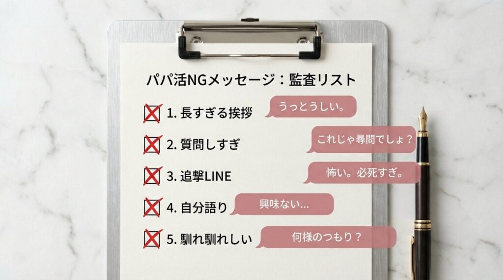 パパ活アプリで相手の共感を得てデートに誘うメッセージのやり取り実例